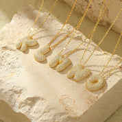 Bella Vermeil Letter Necklace