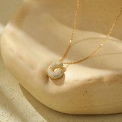 Bella Vermeil Letter Necklace