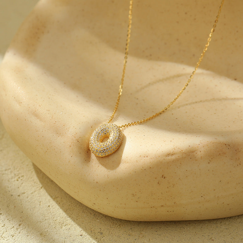 Bella Vermeil Letter Necklace