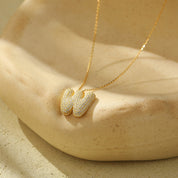 Bella Vermeil Letter Necklace