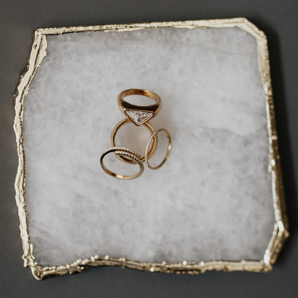 Sage Vermeil Adjustable Ring