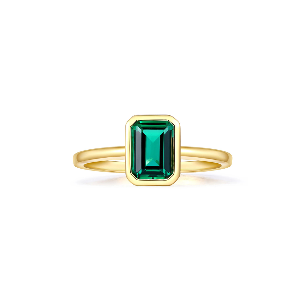 Jade Vermeil Ring