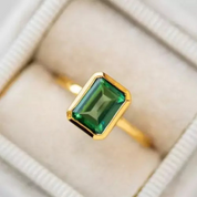 Jade Vermeil Ring