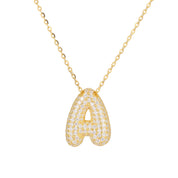 Bella Vermeil Letter Necklace