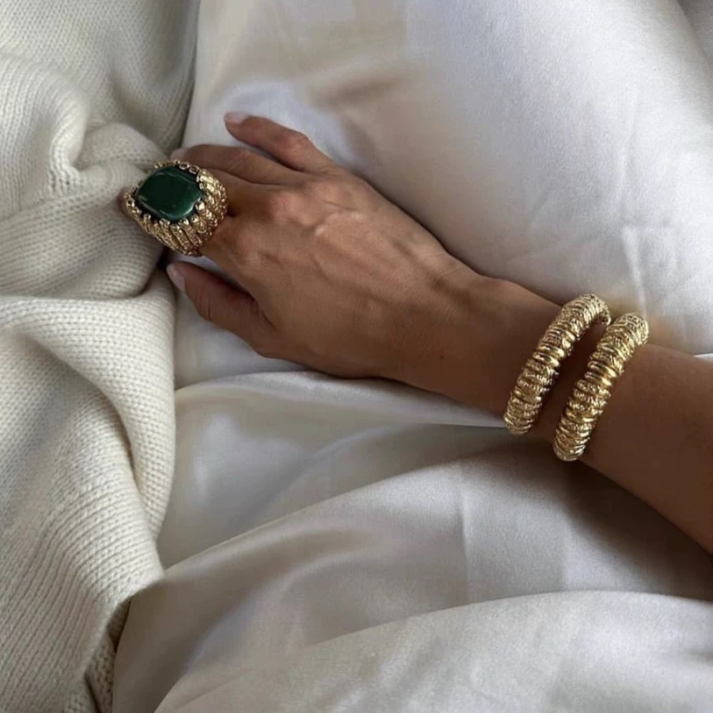 Joy 18K Gold-Plated Bangle