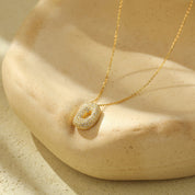 Bella Vermeil Letter Necklace