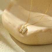 Bella Vermeil Letter Necklace