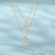 Crescent Vermeil Necklace