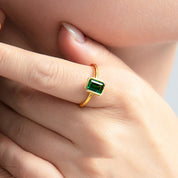 Jade Vermeil Ring