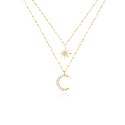 Crescent Vermeil Necklace