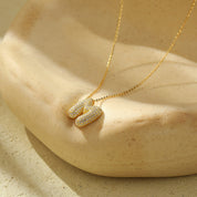 Bella Vermeil Letter Necklace