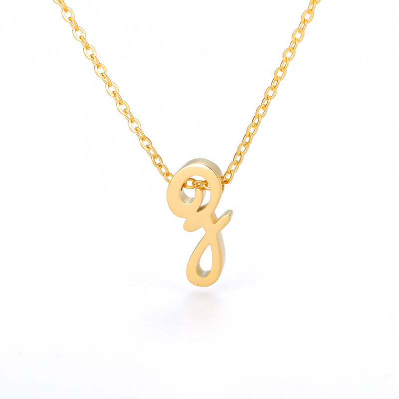 Milly 18K Gold-Plated Letter Necklace