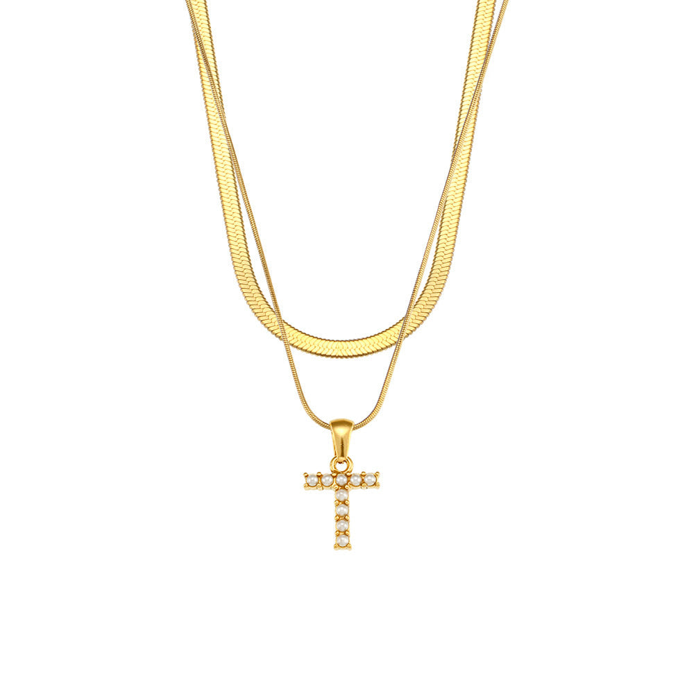 Diana 18K Gold-Plated Letter Necklace