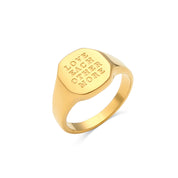 Tori 18K Gold Affirmation Ring