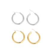 Cameron 14K Hoop Earrings