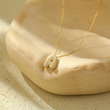 Bella Vermeil Letter Necklace