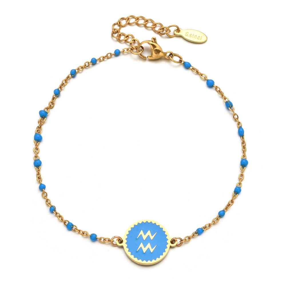 Lucia 14K Gold Zodiac Bracelet