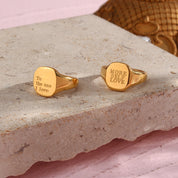 Tori 18K Gold-Plated Affirmation Ring