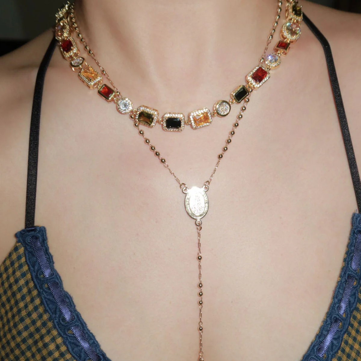 Raven Gemstone Necklace