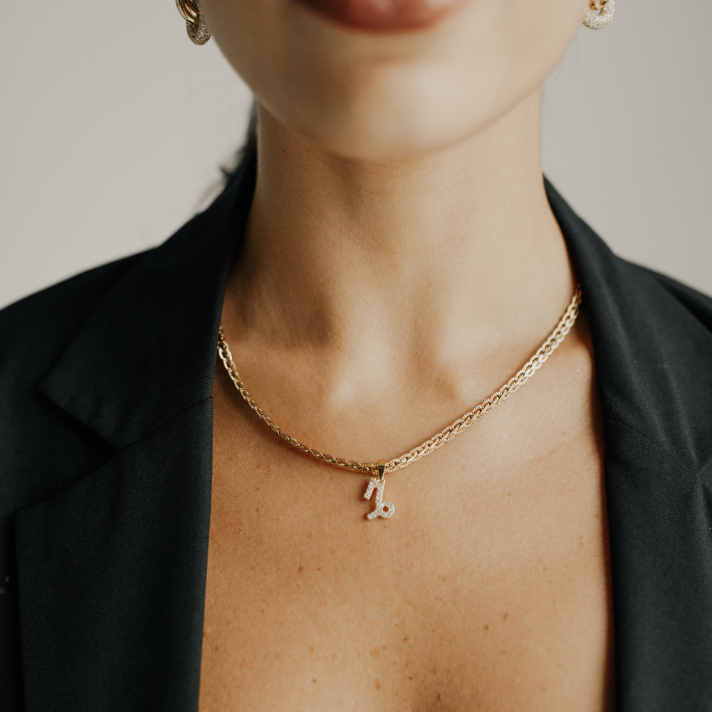Giselle Zodiac Necklace – Brook & Bloom Giselle Zodiac Necklace – Brook & Bloom