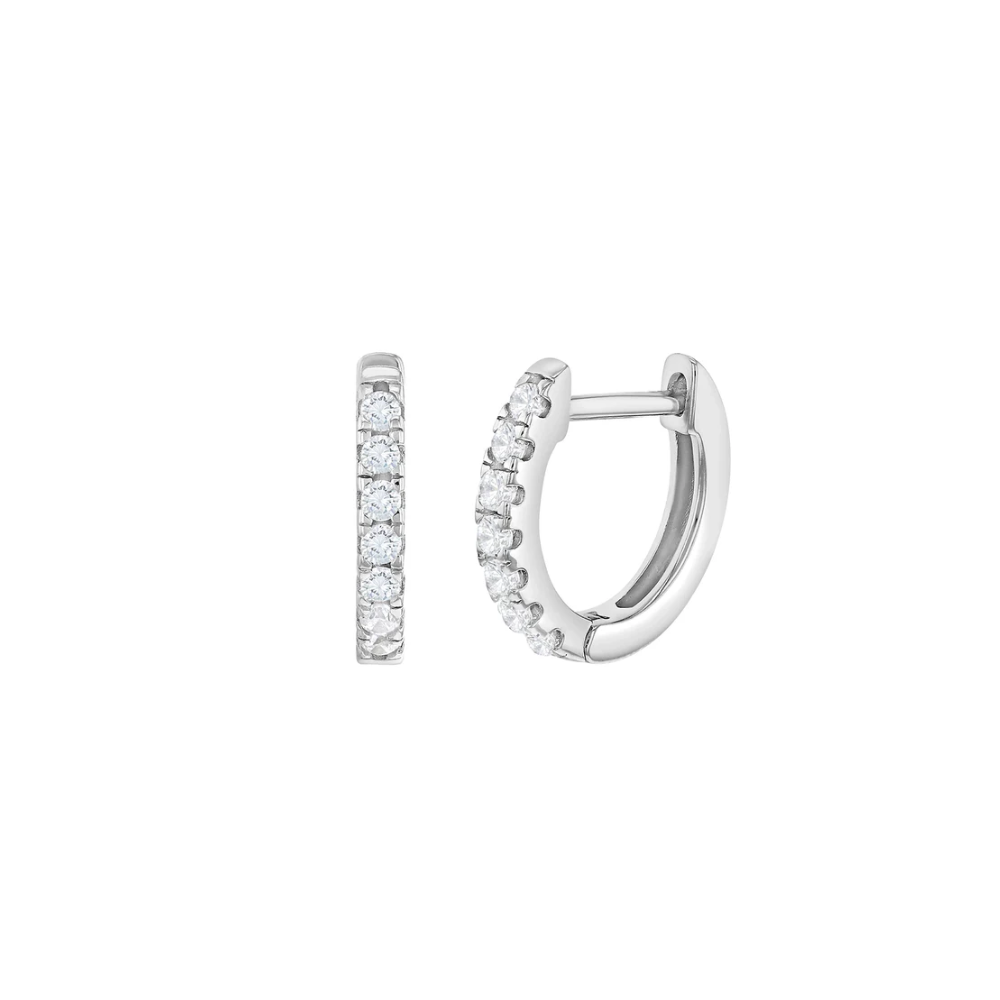 Maddie 18K Gold-Plated Huggie Earrings