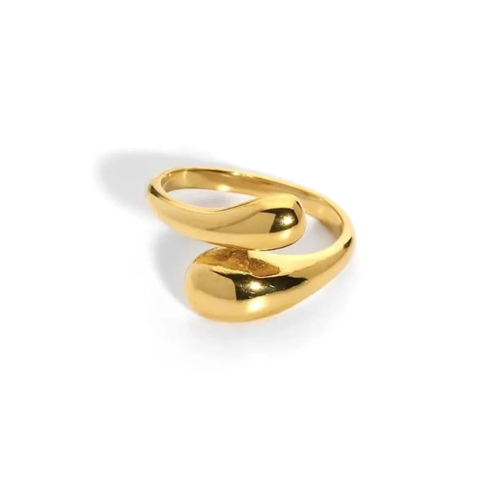 Gigi 18K Gold-Plated Adjustable Ring
