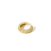 Kiara 18K Gold-Plated Pave Stone Ear Cuff