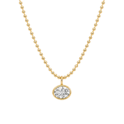 Esme Oval Pendant Necklace