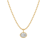 Esme Oval Pendant Necklace