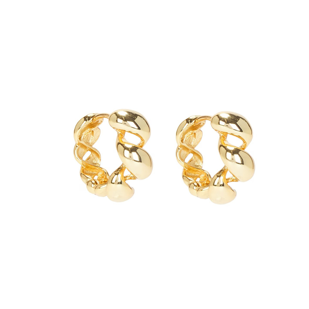 Alex 18K Gold-Plated Baguette Earrings