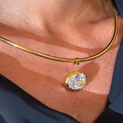 Elora Sculptural Gemstone Collar