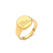 Tori 18K Gold-Plated Affirmation Ring