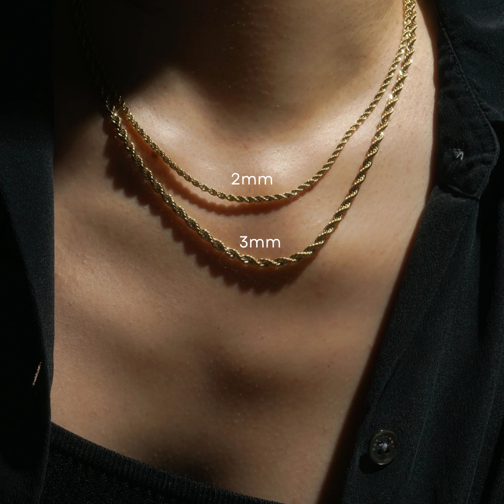 Daisy 18K Gold-Plated Rope Chain Necklace