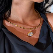 Elora Sculptural Gemstone Collar