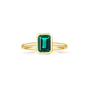 Jade Vermeil Emerald Ring