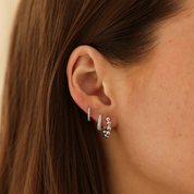 Maddie 18K Gold-Plated Huggie Earrings