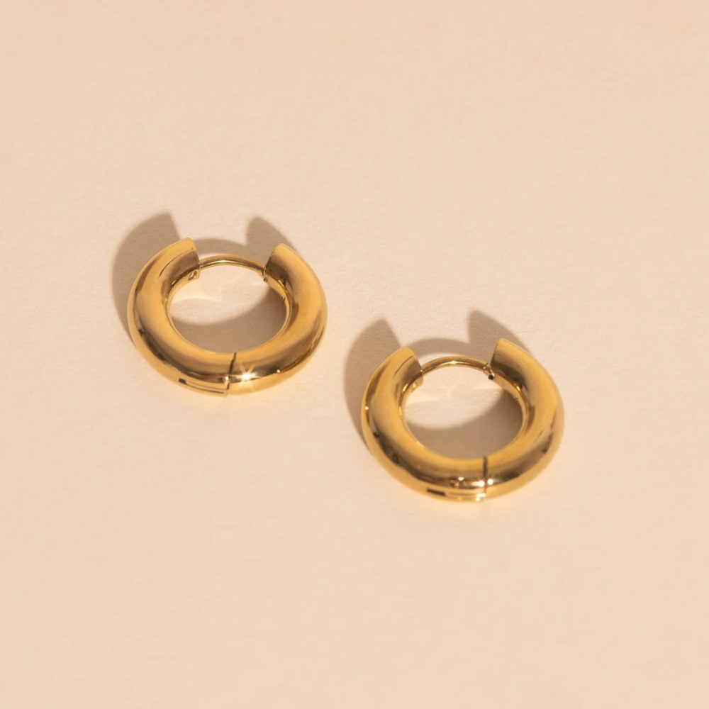 Summer 18K Gold-Plated Hoop Earrings
