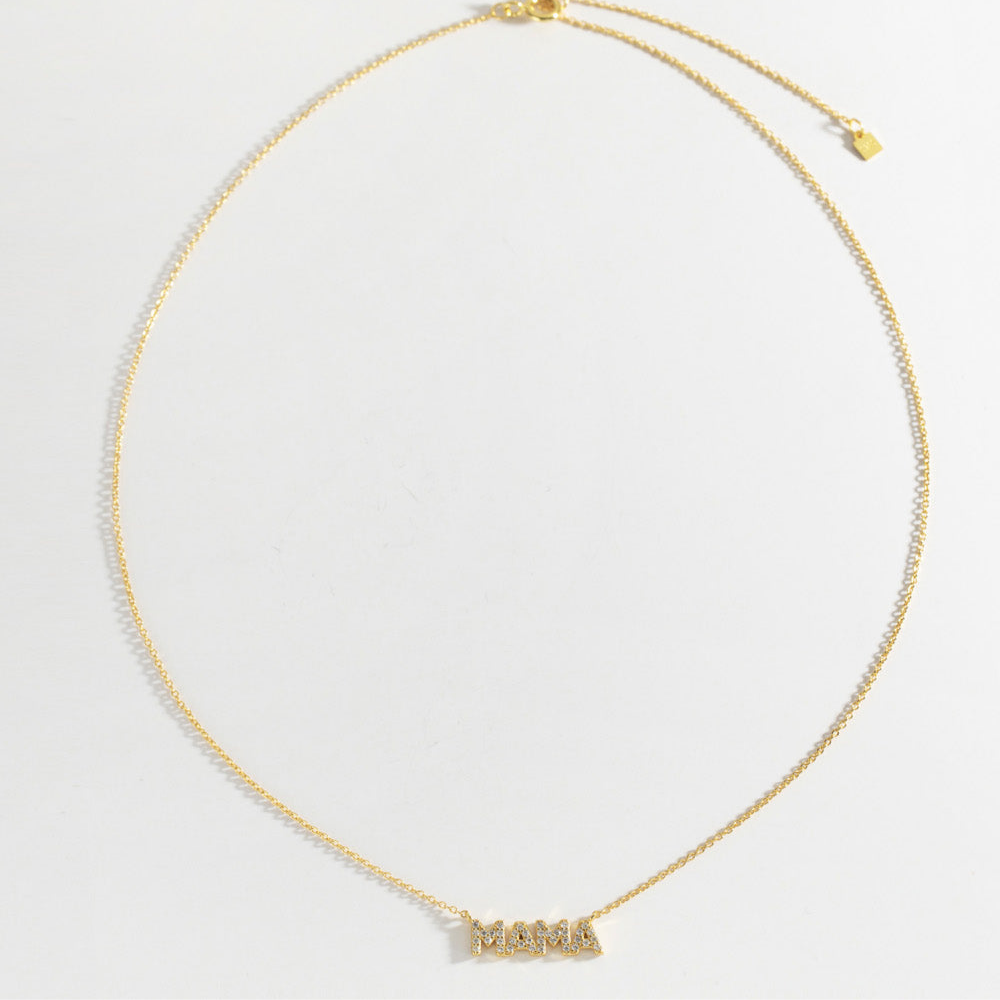 Mama 18K Gold-Plated Necklace