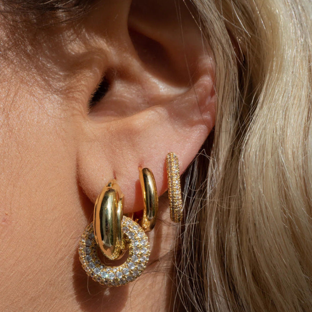 Brooklyn 18K Gold-Plated Earrings