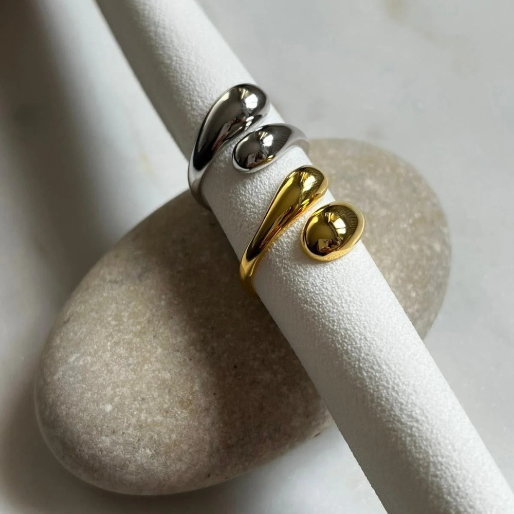 Gigi 18K Gold-Plated Adjustable Ring