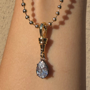Gianna Georgian Bezel Necklace