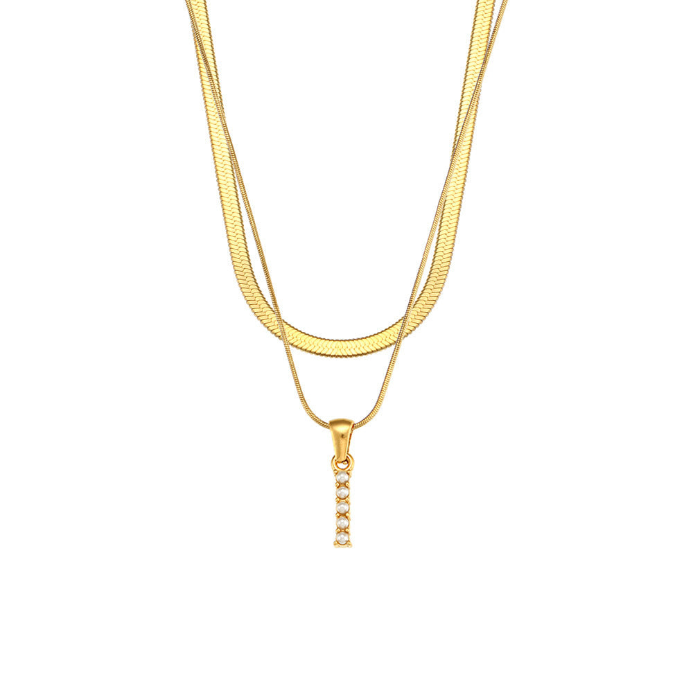 Diana 18K Gold-Plated Initial Necklace