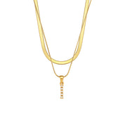 Diana 18K Gold-Plated Initial Necklace