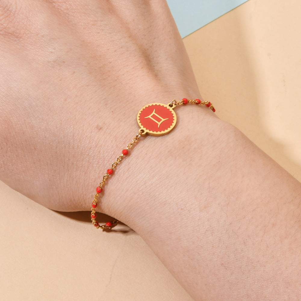 Lucia 14K Gold Zodiac Bracelet