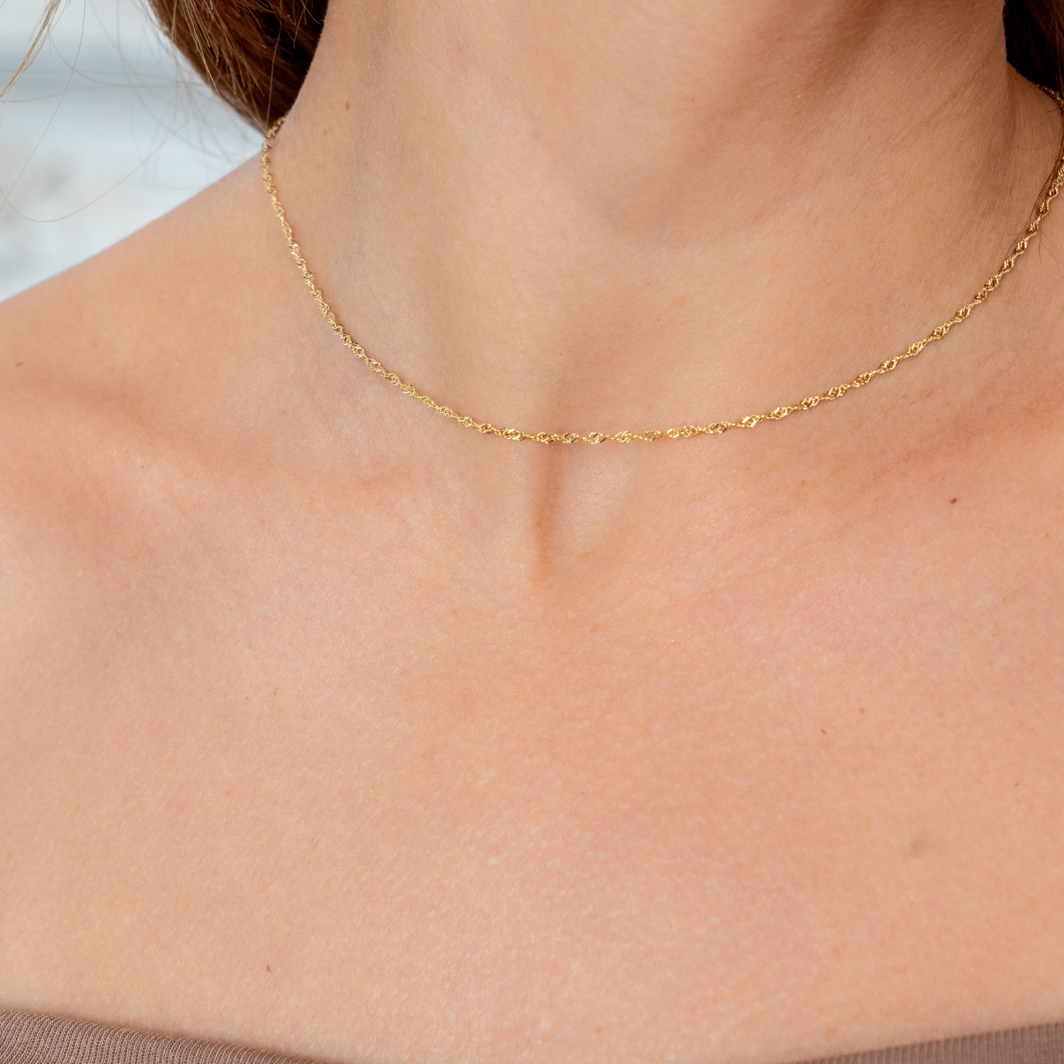 Violet 18K Vermeil Dainty Chain