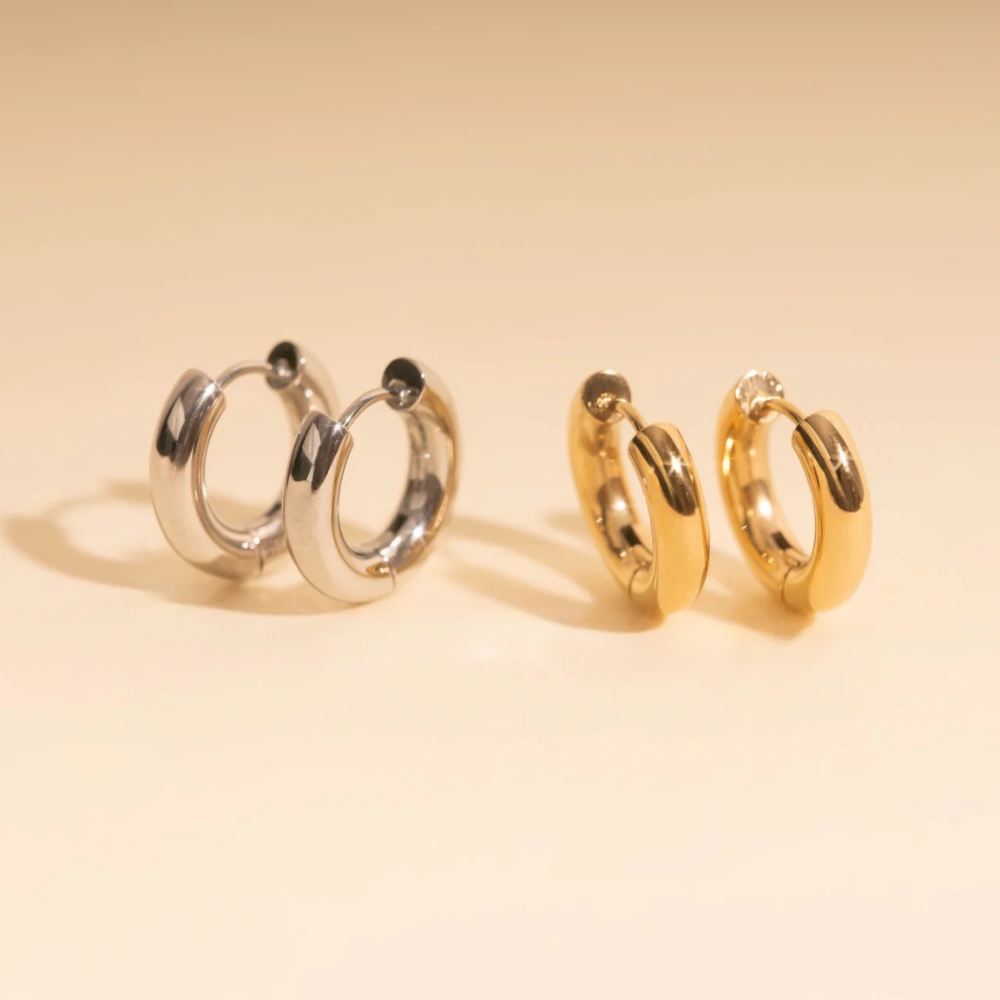 Summer 18K Gold-Plated Hoop Earrings