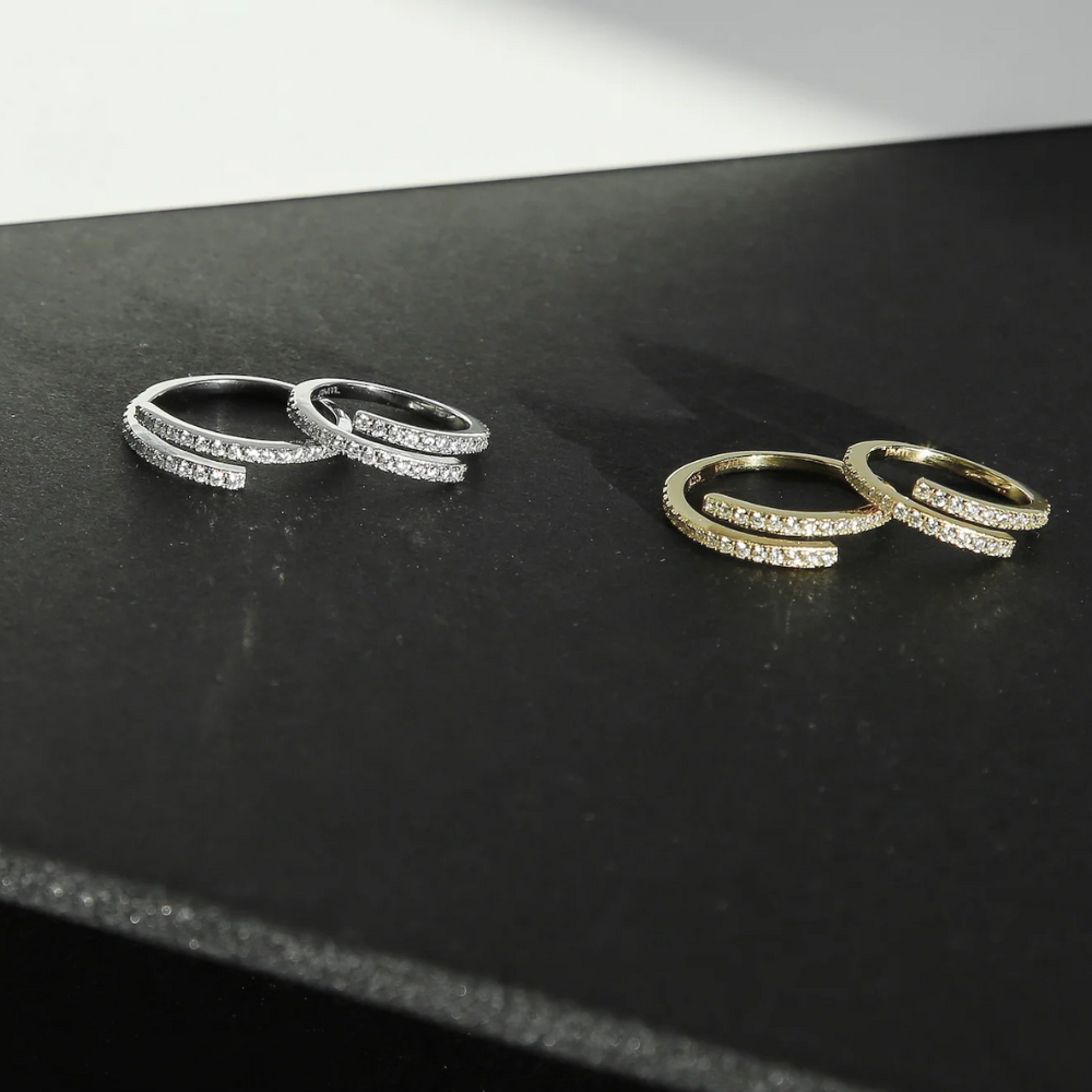 Erika 18K Gold-Plated Adjustable Ring