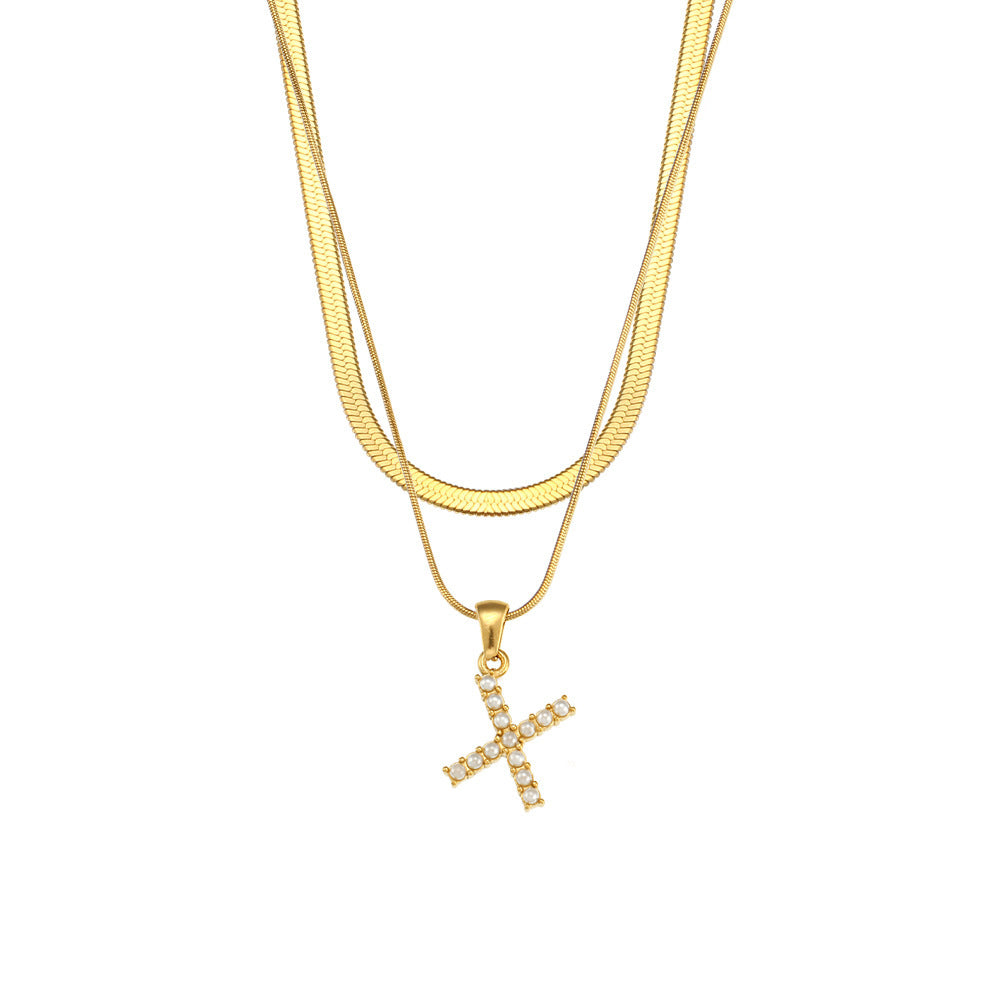 Diana 18K Gold-Plated Initial Necklace