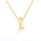 Milly 18K Gold-Plated Letter Necklace