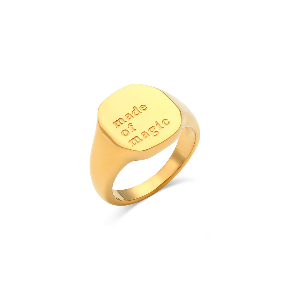 Tori 18K Gold Affirmation Ring